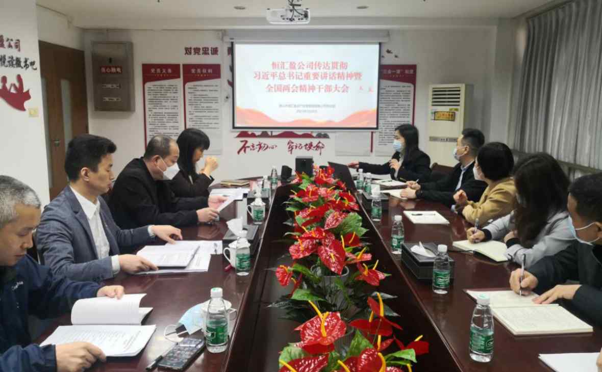 學(xué)深悟透兩會精神  篤行實干穩(wěn)步向前——恒匯盈公司召開傳達(dá)學(xué)習(xí)貫徹習(xí)近平總書記重要講話精神和全國兩會精神干部大會